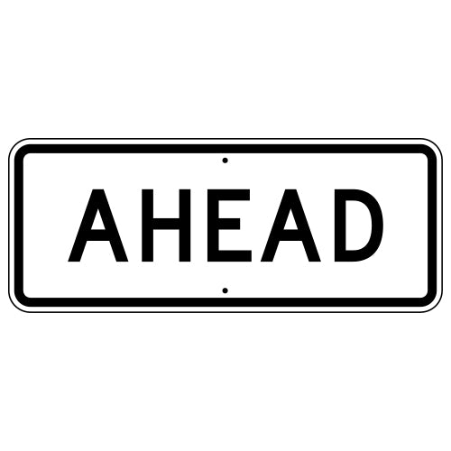 Ahead Auxiliary Sign