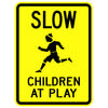 Slow Children at Play with Child Symbol Sign