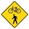Bicycle Pedestrian Crossing Sign