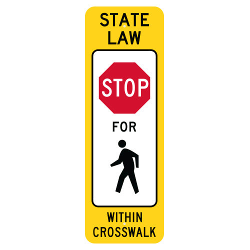 State Law Stop to Pedestrian Within Crosswalk