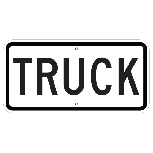 Truck Route Auxiliary Sign