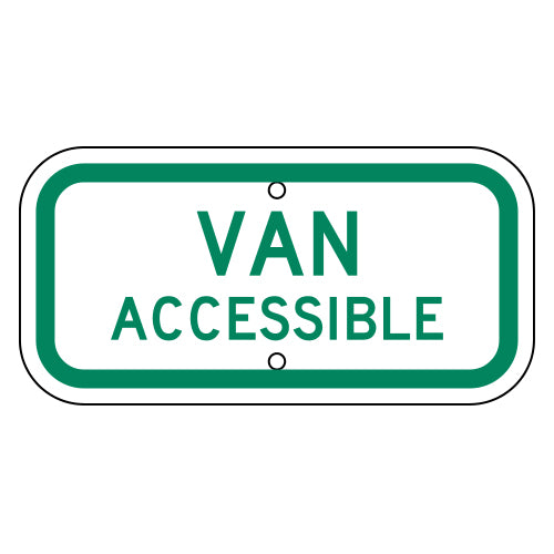 Van Accessible Sign, Green