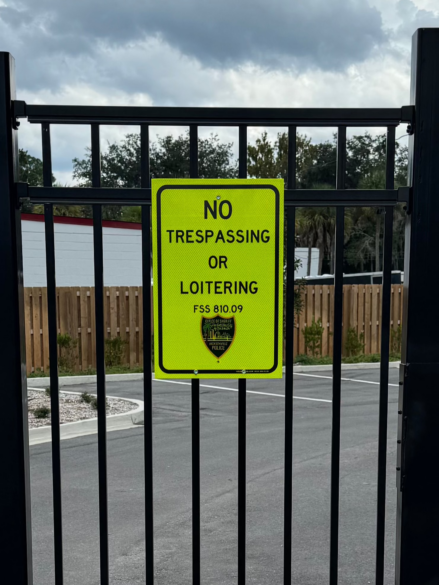 Jacksonville Sheriff's Office JSO No Trespassing Sign 12 x 18