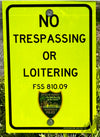 Jacksonville Sheriff's Office JSO No Trespassing Sign 12 x 18