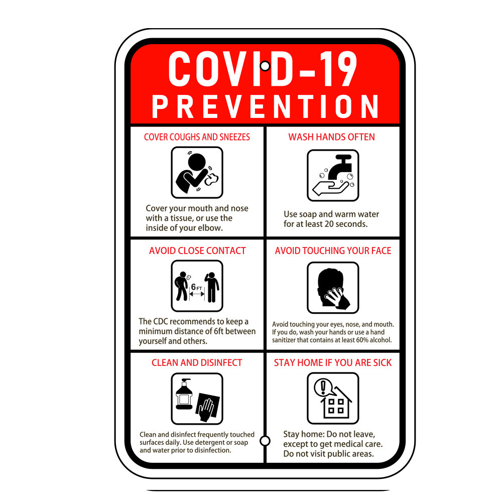 COVID-19 Prevention Sign