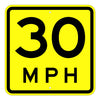 Advisory Speed Plaque