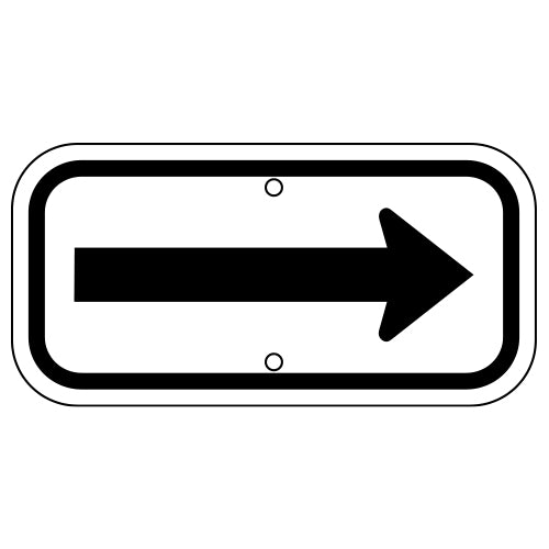 Arrow Sign, Black