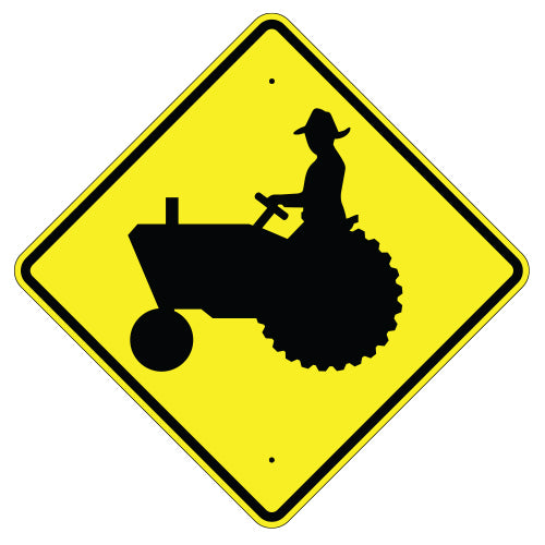 Farm Machinery Crossing Sign