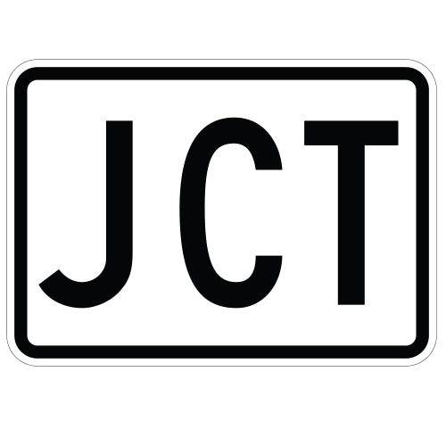 JCT Route Auxiliary Sign