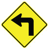 Left Turn Arrow Sign