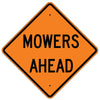 Mowers Ahead Sign