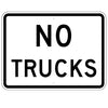 No Trucks Sign (Horizontal)