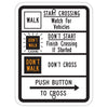 Pedestrian Traffic Signal Sign (Walk/Don't Walk)
