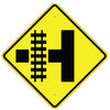 Railroad Crossing, Side Road Sign