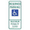 Reserved Parking, with Handicap Symbol Sign (North Carolina)