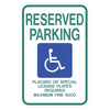 Reserved Parking, Handicap Symbol Sign (Hawaii)
