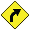Right Curve Arrow Sign