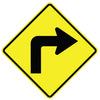 Right Turn Arrow Sign