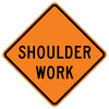 Shoulder Work Sign