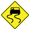 Slippery When Wet Symbol Sign