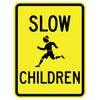 Slow Children with Child Symbol Sign