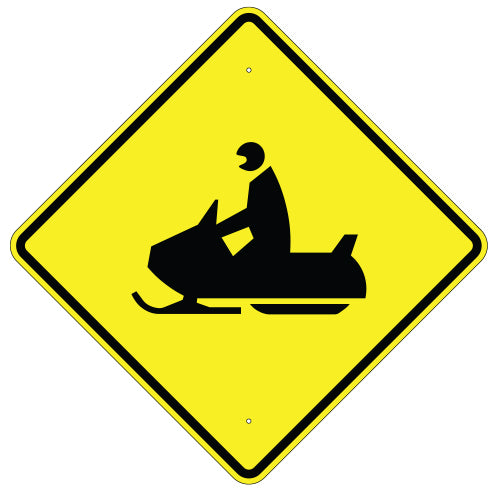 Snowmobile Crossing Sign