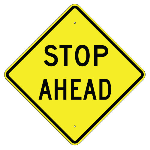 Stop Ahead Sign