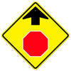 Stop Ahead Symbol Sign