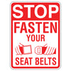 Stop Fasten Your Seat Belts Sign