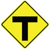 T Intersection Symbol Sign
