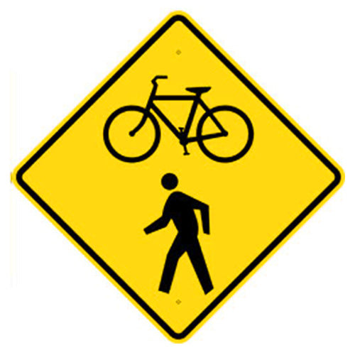 Bicycle Pedestrian Crossing Sign