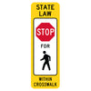 State Law Stop to Pedestrian Within Crosswalk
