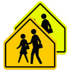 School Crossing Symbol Sign