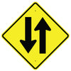 Two-Way Traffic Symbol Sign