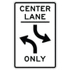 Two Way Left Turn Lane Sign