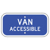 Van Accessible Sign, Blue