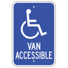 Van Accessible, with Handicap Symbol Sign