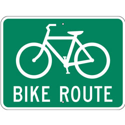 Bike Route Sign