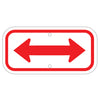 Double Arrow Sign, Red