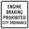 Engine Braking Prohibited Sign