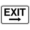 Exit Sign, with Right Arrow (Horizontal)