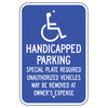 Handicapped Parking Sign (Massachusetts)