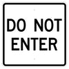 Do Not Enter Sign, Black