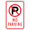 No Parking Sign, with Symbol
