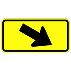 Diagonal Right Arrow Sign